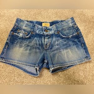 BKE distressed jean shorts size 27